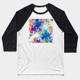 Rainbow flowers 7 Baseball T-Shirt